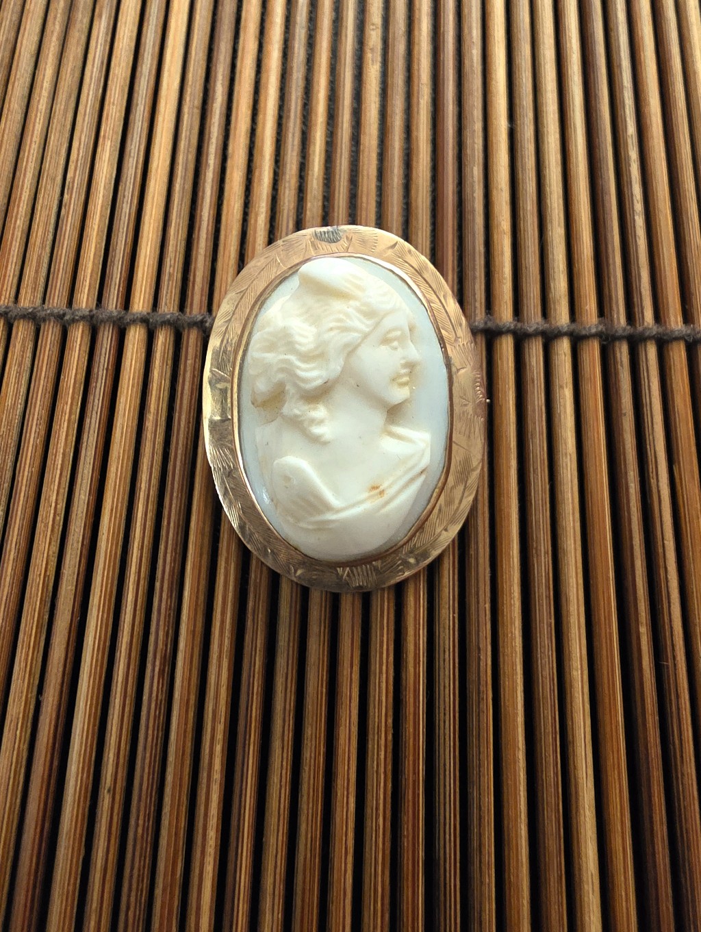 10k Cameo Yellow Gold Brooch (Vintage)